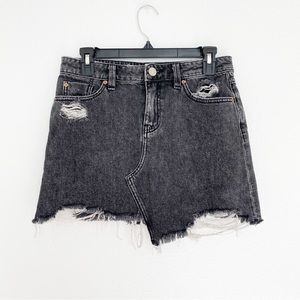BDG | Black Distressed Denim Skirt Sz Small